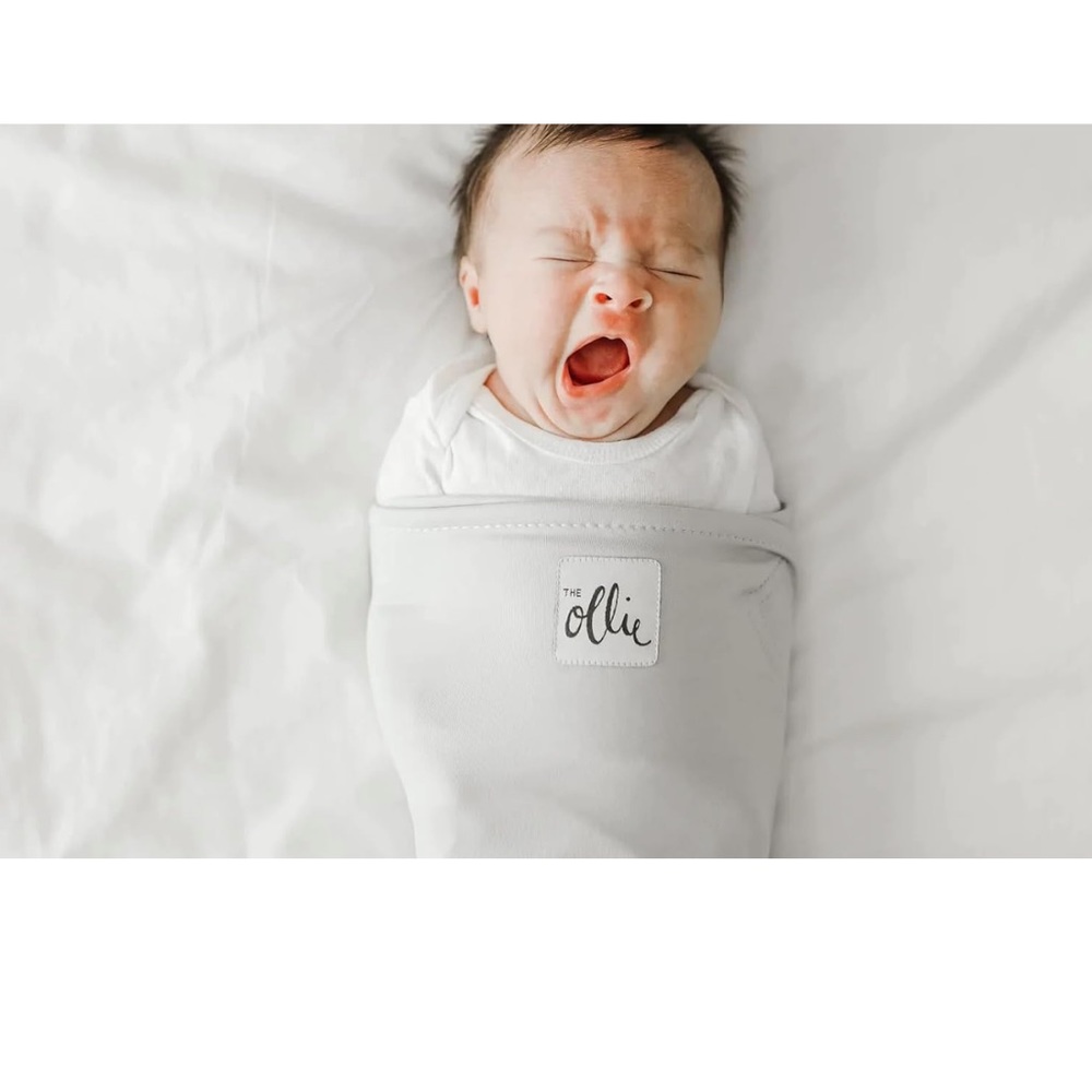 Light grey Ollie sleep swaddle